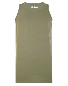 Bigdude Plain Vest Khaki
